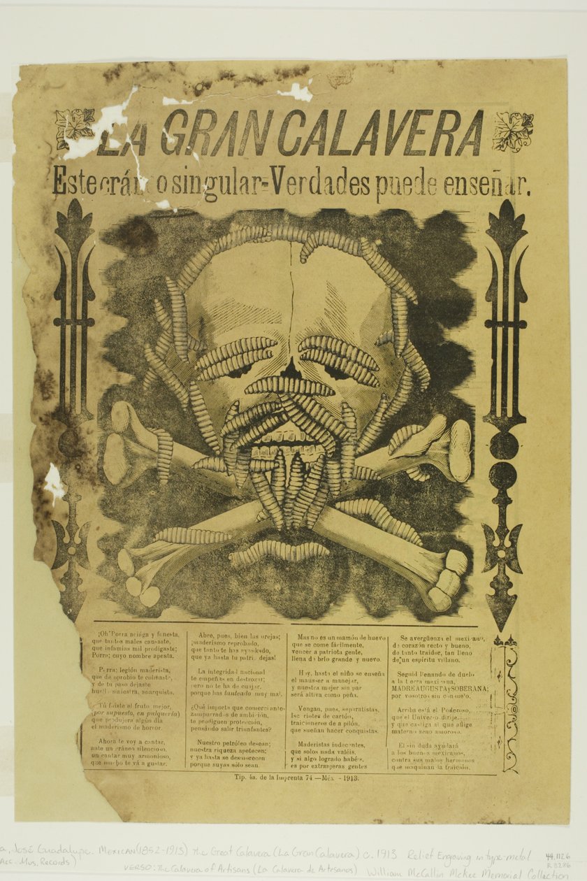 Den stora Calavera av José Guadalupe Posada
