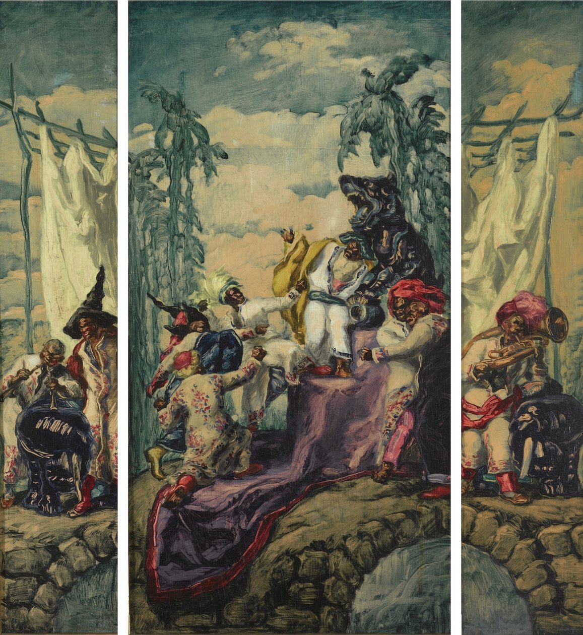 Sommar - Afrika Triptyk, 1917-1918 av José María Sert
