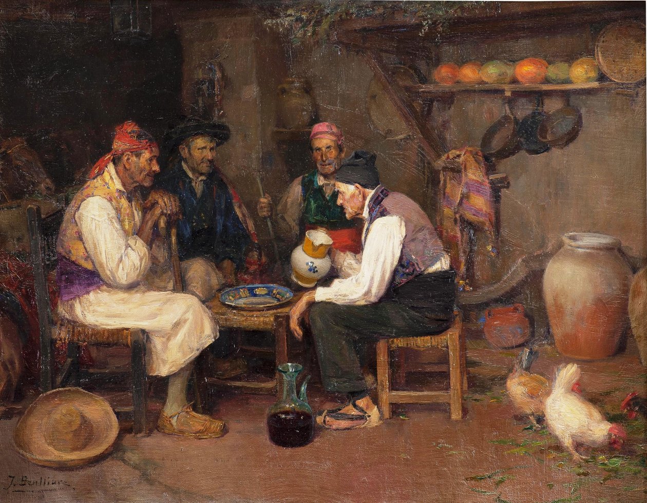 Palique och dricka. av Jose Benlliure y Gil