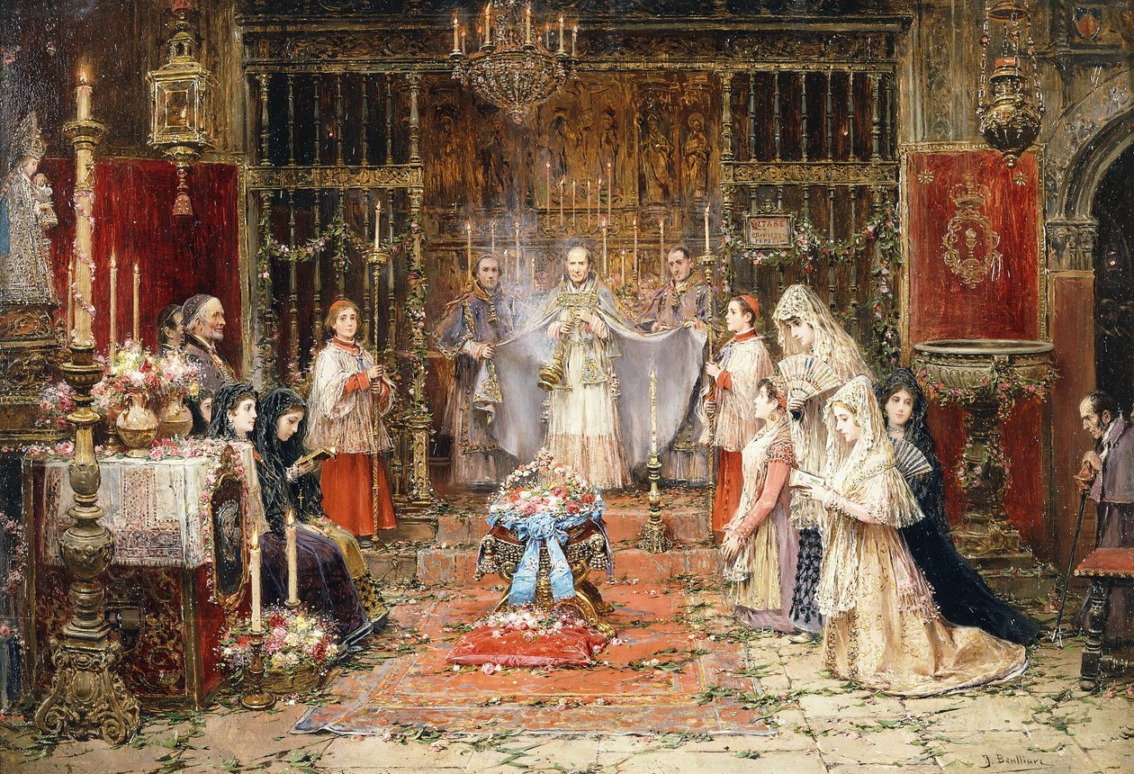 Firar Santa Maria della Rosa av Jose Benlliure y Gil