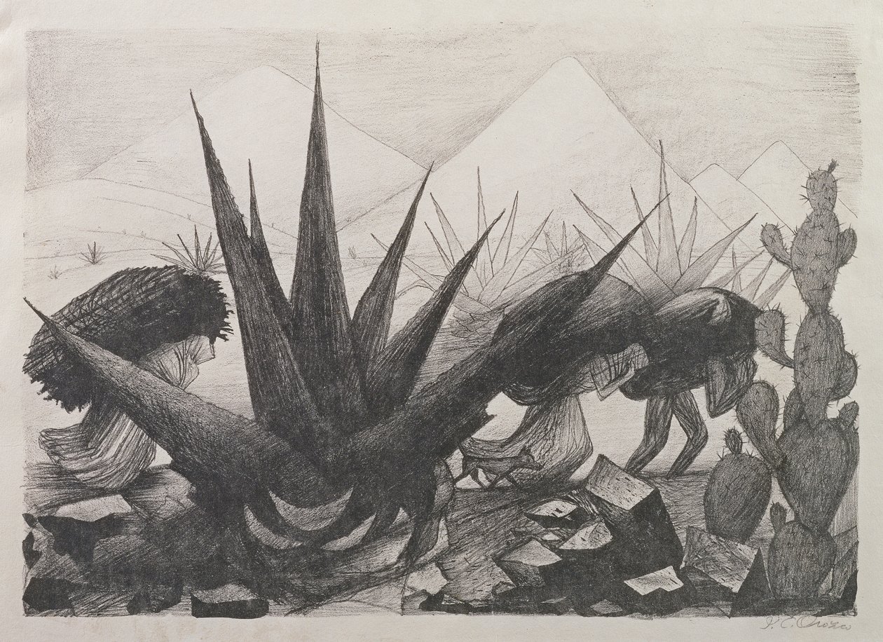 Indianer och Magneyväxter av José Clemente Orozco