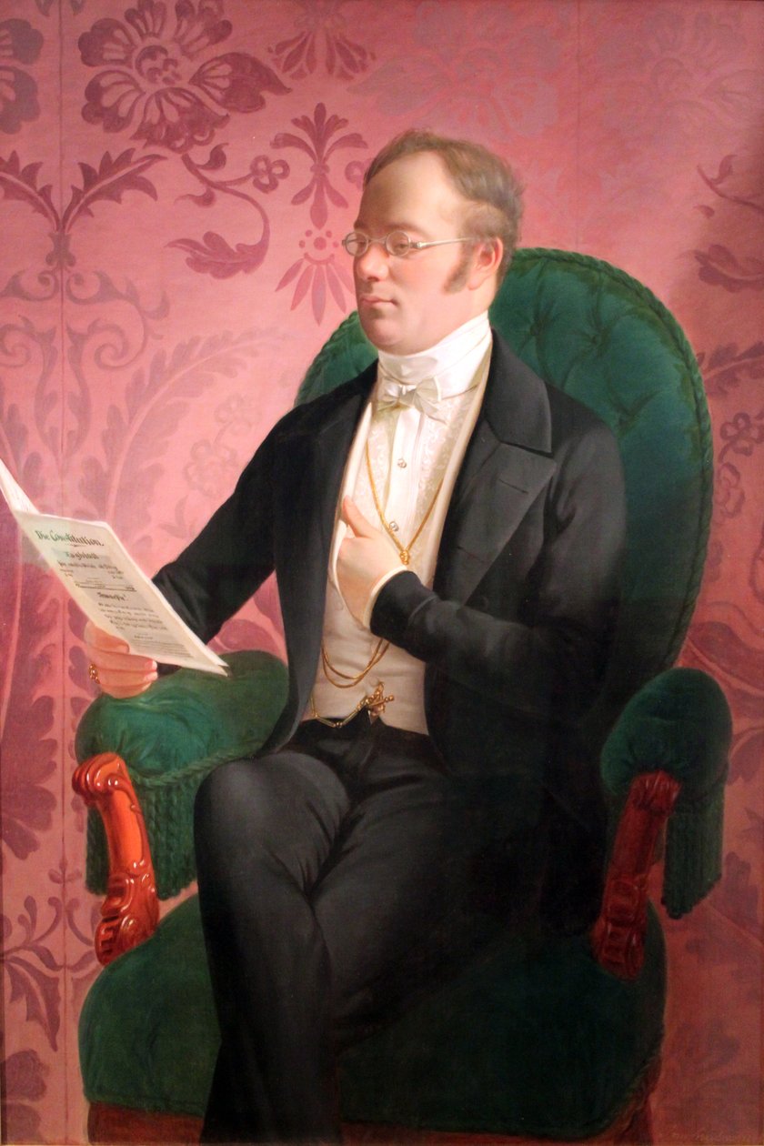Porträtt av en minister av Josef Weidner