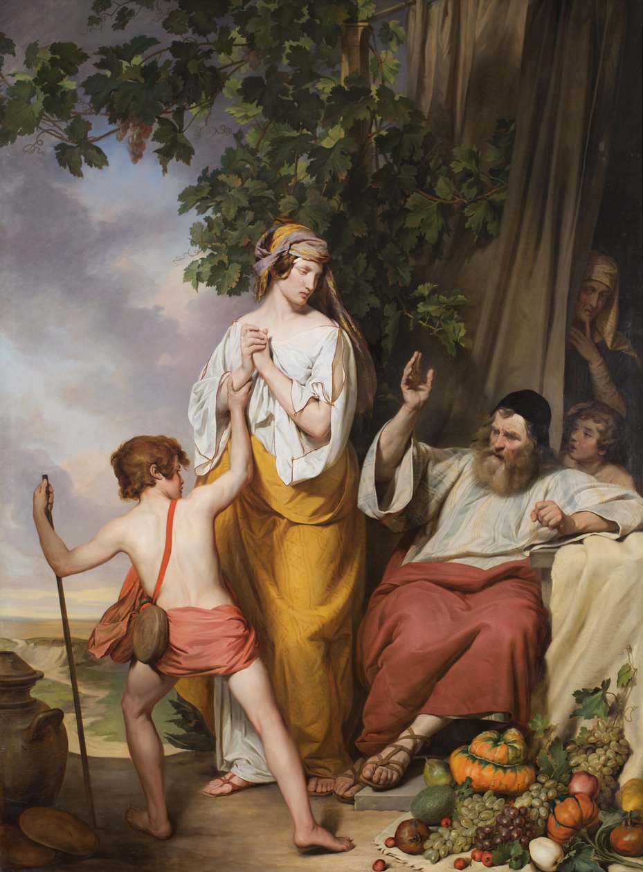 Abraham avvisar Hagar och Ismael av Josef Danhauser