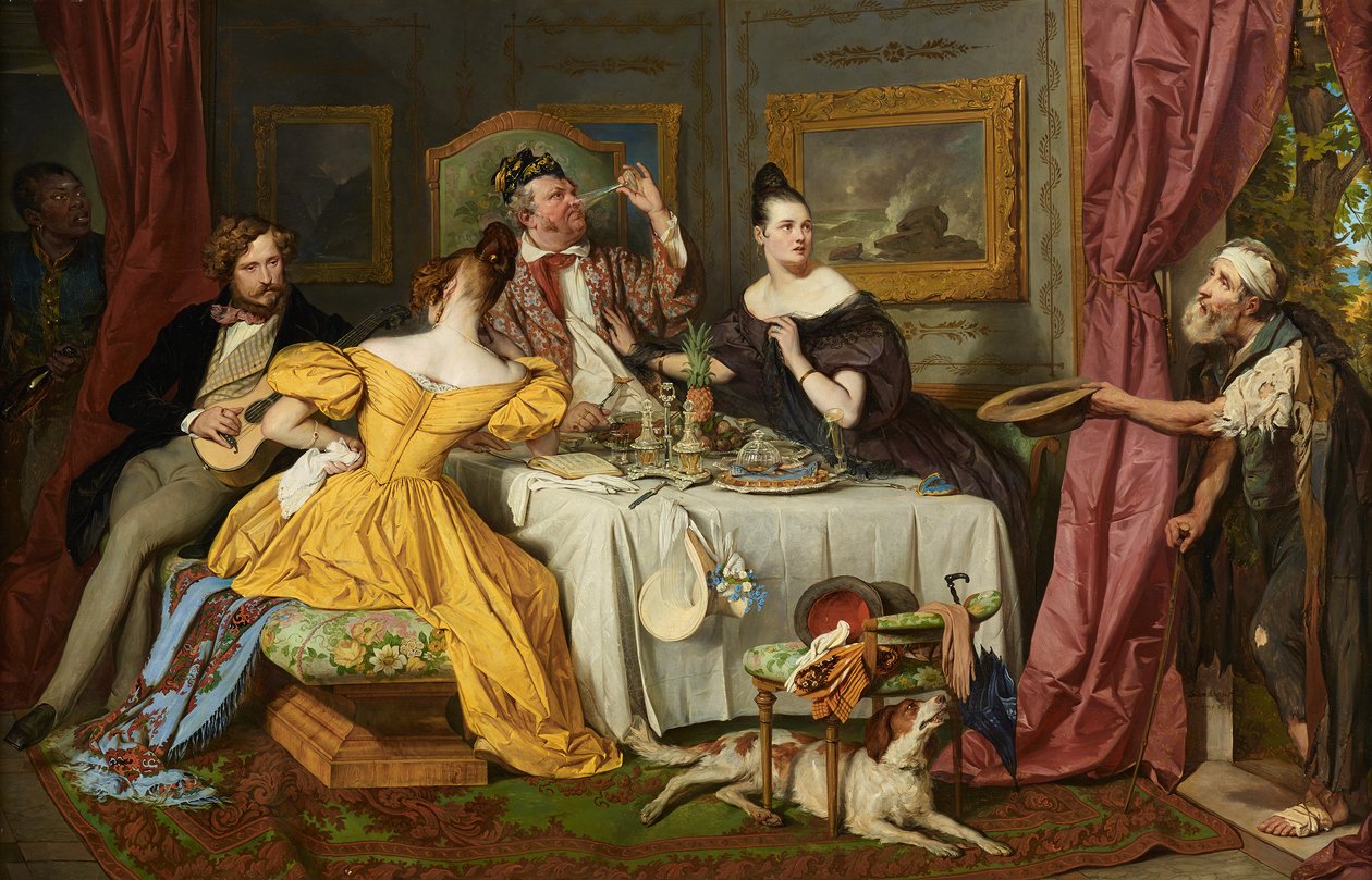 Den rika frossaren av Josef Danhauser