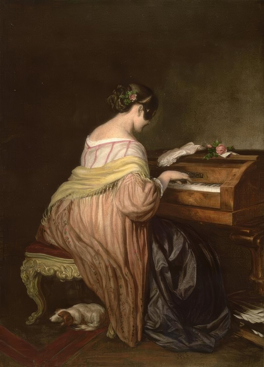 Pianospelaren av Josef Danhauser