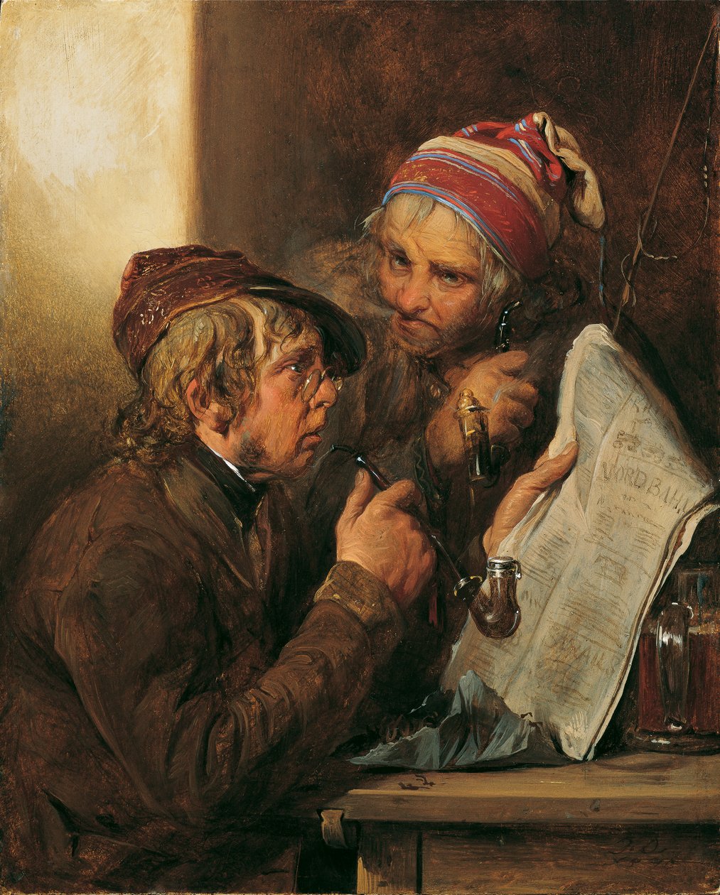 Tidningsläsarna av Josef Danhauser