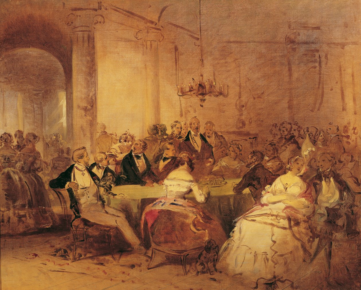 Samhällsscenen av Josef Danhauser