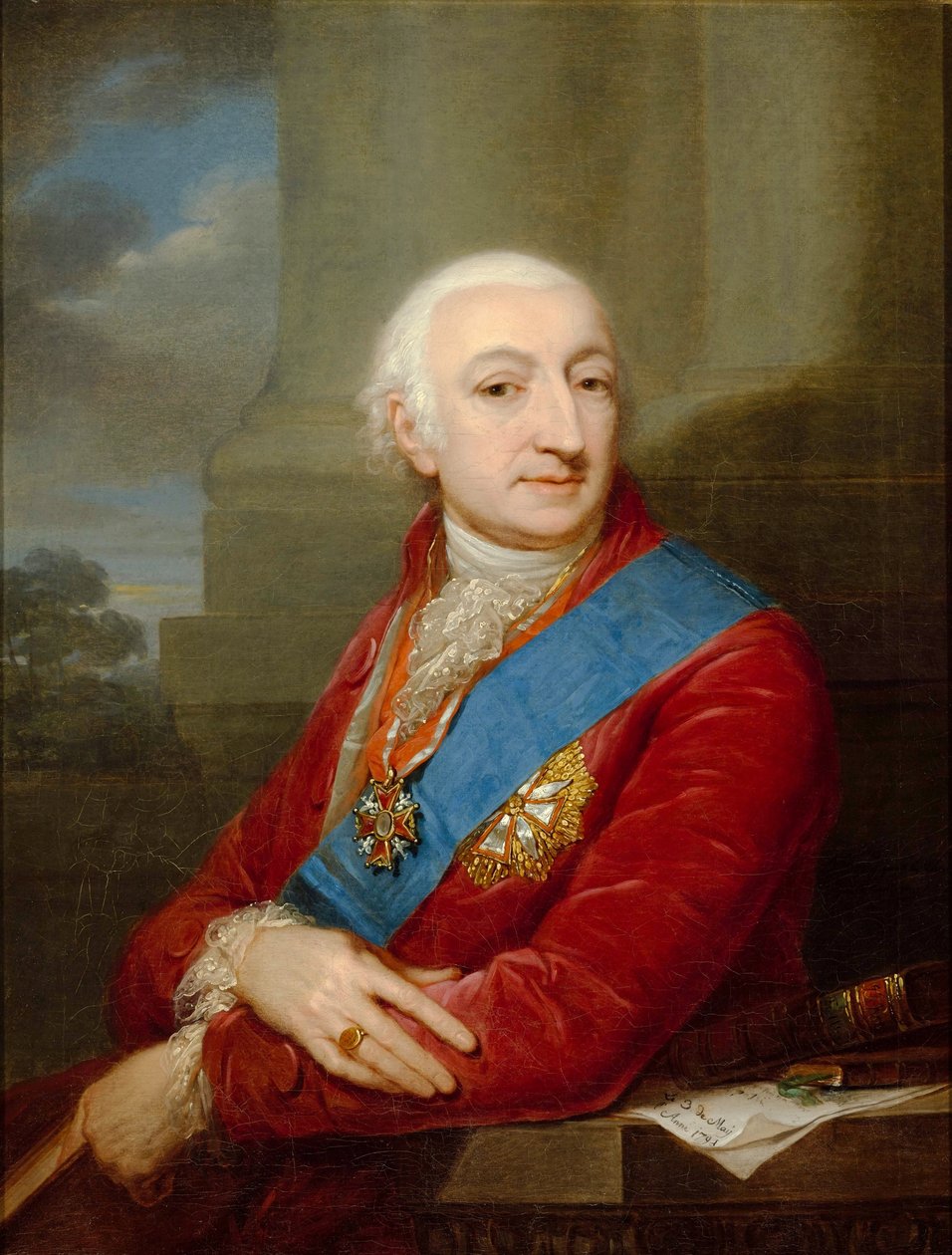 Polska: Porträtt av Stanisław Małachowski av Josef Grassi