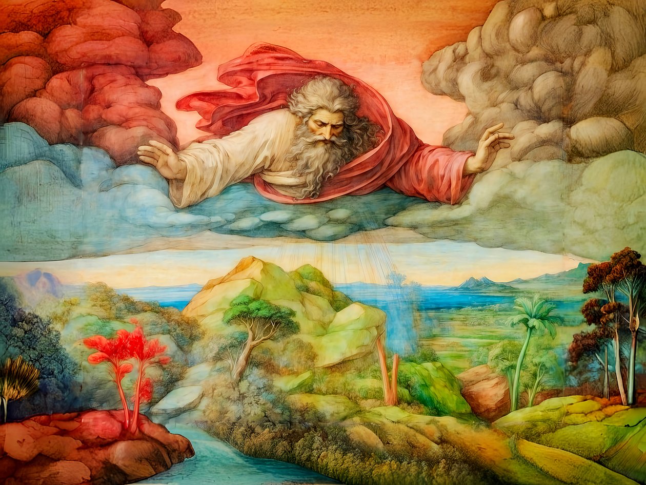 A1_Genesis_03 - Skapandet av växter av Josef Johann Michel
