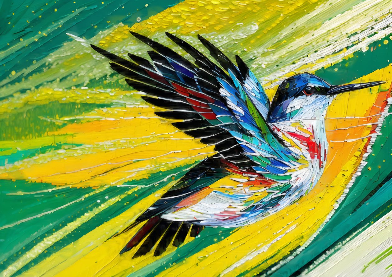Djur: kolibri 1 av Josef Johann Michel