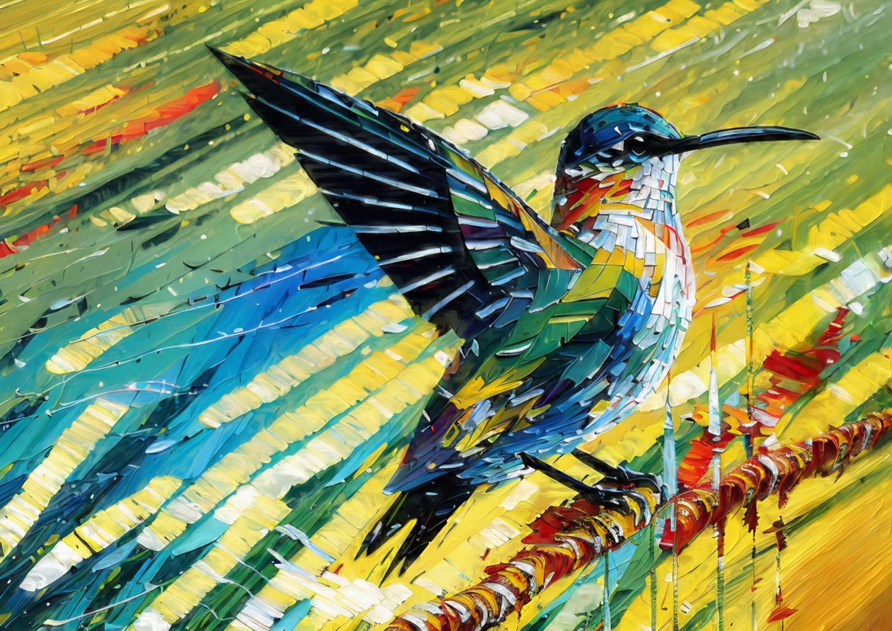 Djur: kolibri 2 av Josef Johann Michel