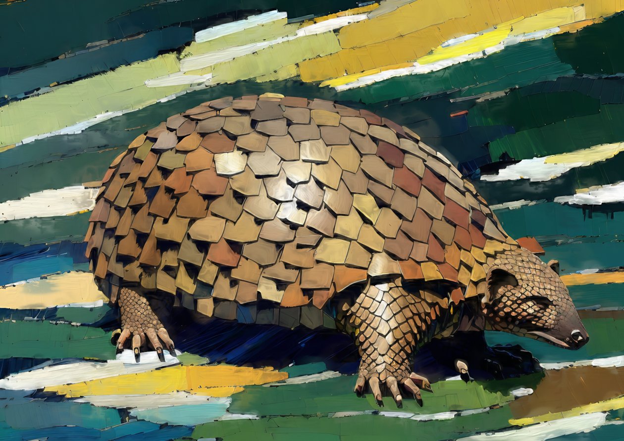 Djur: pangolin 1 av Josef Johann Michel