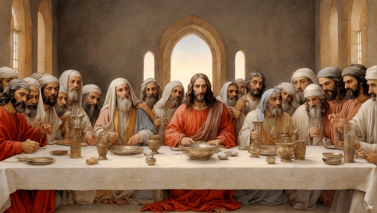 Jesus_den sista måltiden_02 av Josef Johann Michel