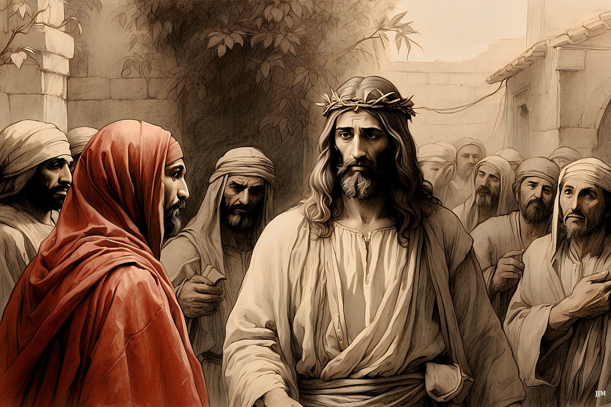 Jesus förrådd av Judas_03 av Josef Johann Michel