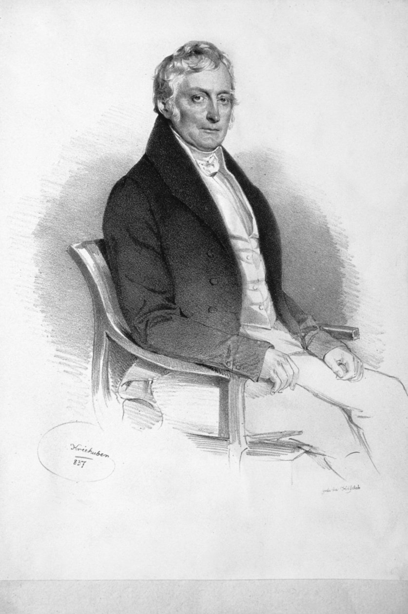 Franz Ferdinand Schiller Litho av Josef Kriehuber