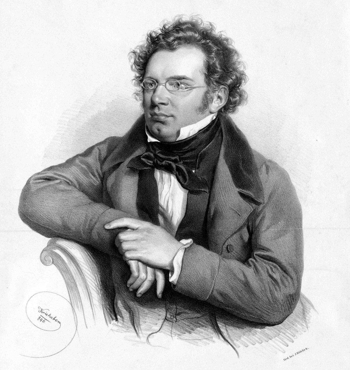 Franz Schubert av Josef Nikolaus Kriehuber