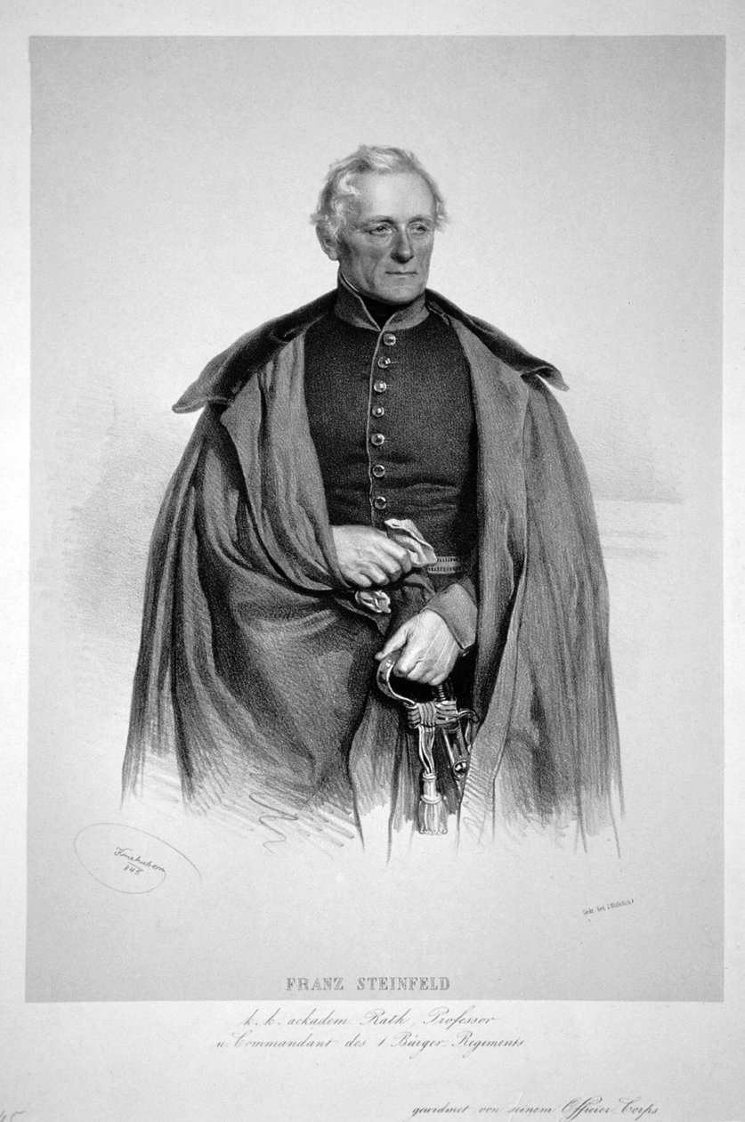 Franz Steinfeld Litho av Josef Kriehuber
