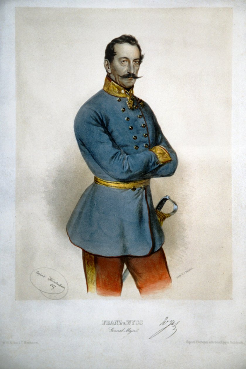 Franz von Wyss Litho av Josef Kriehuber