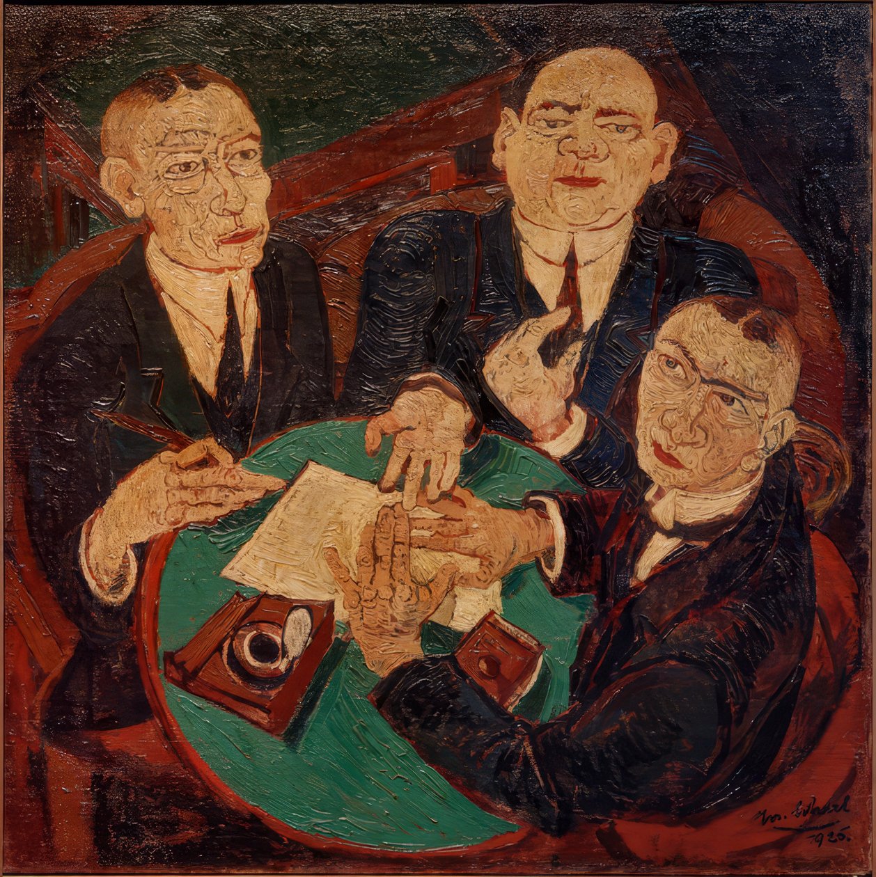 Tre handlare av Josef Scharl