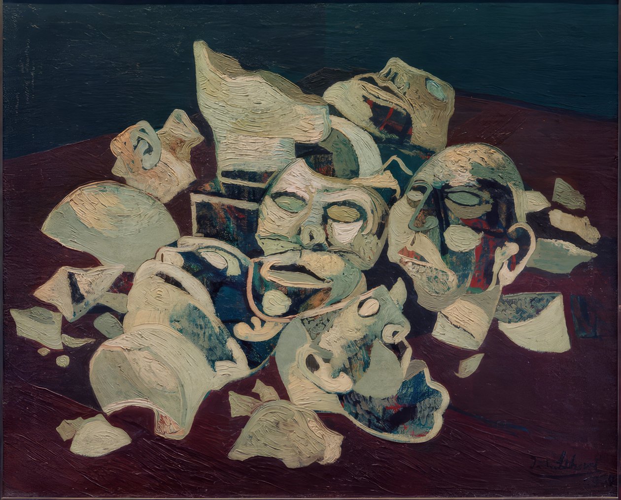 Bruten byst av Josef Scharl