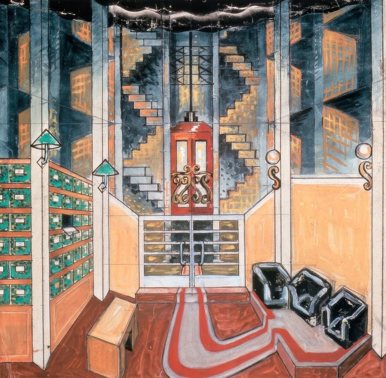 Janacek, Makropulos fall / scendesign av Josef Čapek
