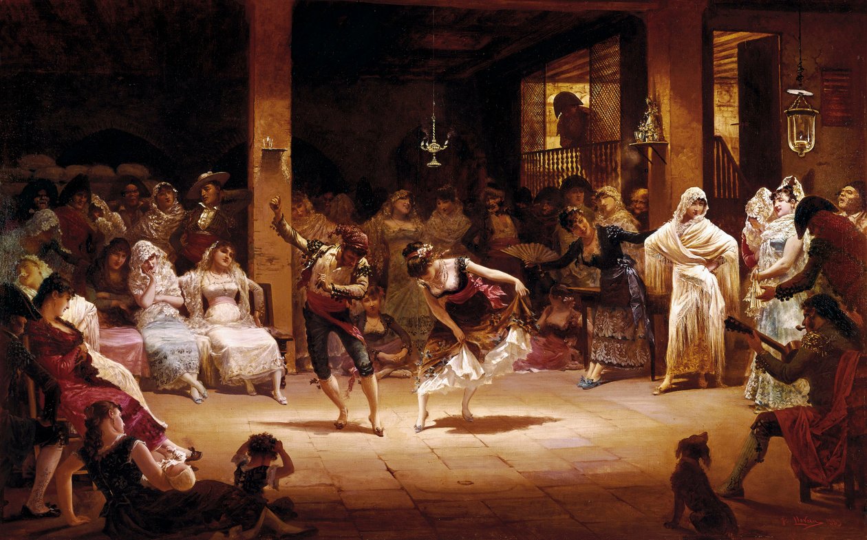 Oljelampans dans av Josep Llovera Bofill