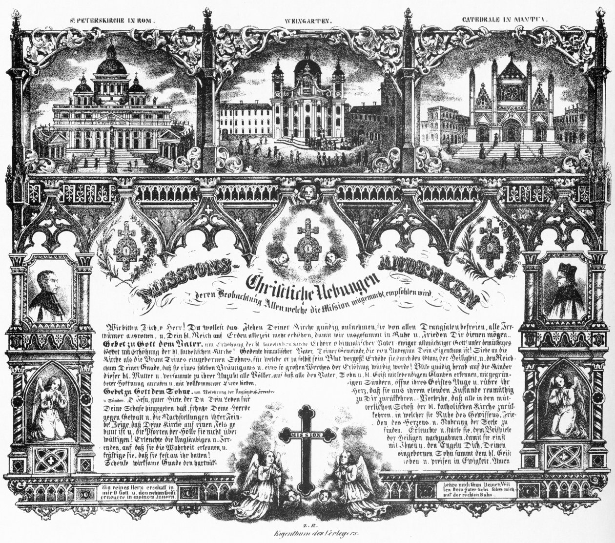 Kristna övningar, Missionary Mementos, 1852 av Joseph Bayer