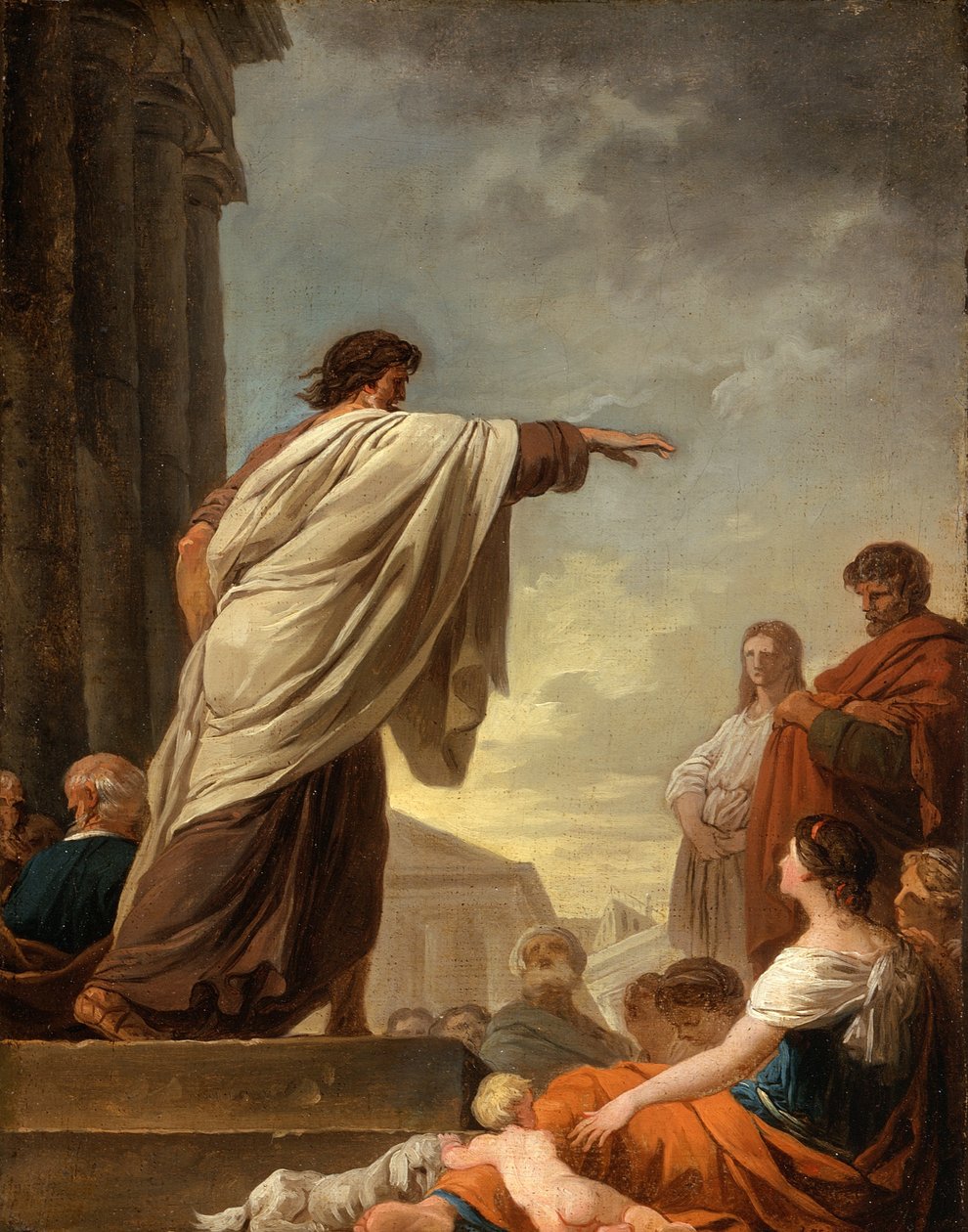 The Predication of Saint Paul, c.1779 av Joseph Benoît Suvée