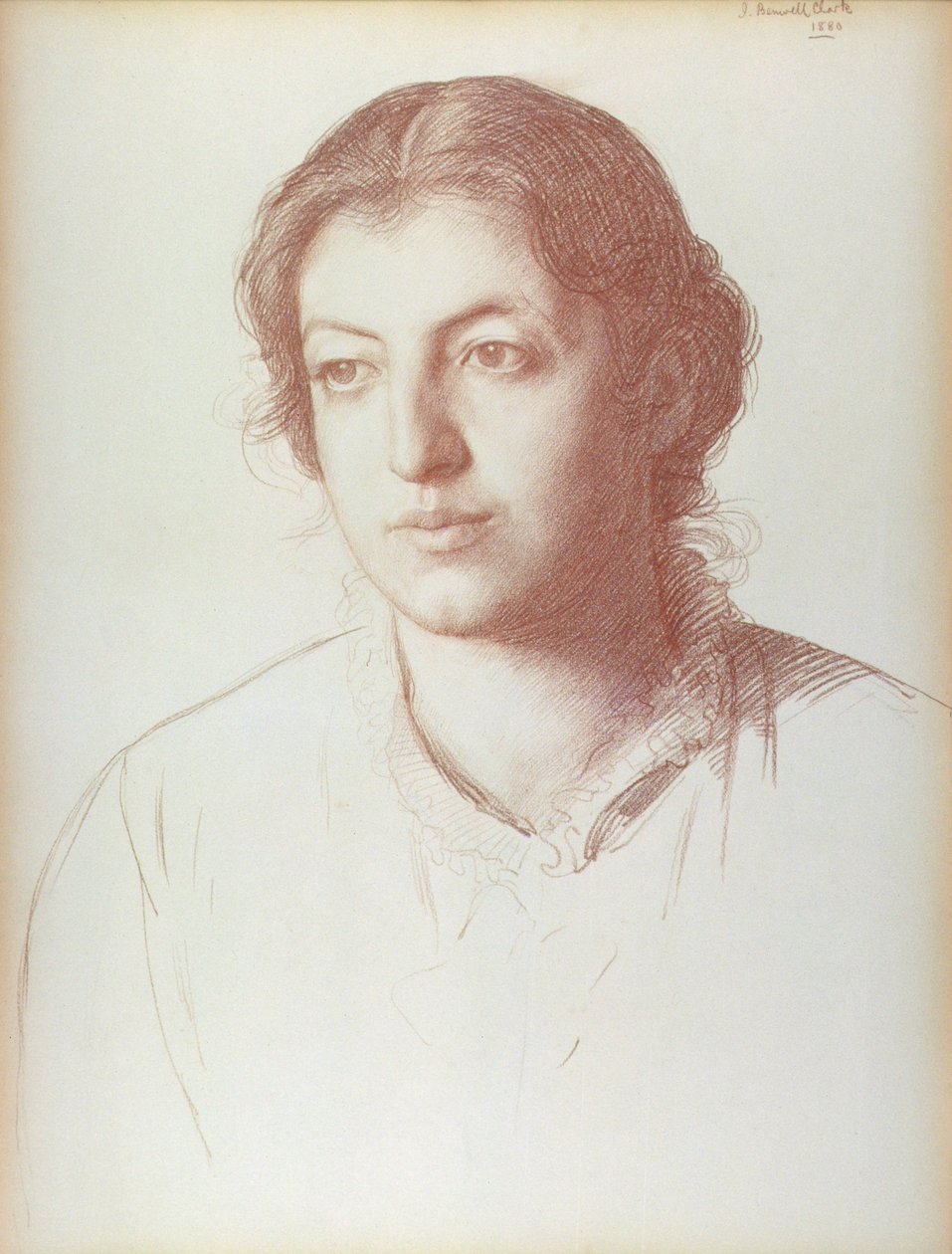 Porträtt av Euterpe Ionides, därefter fru W. F. Craies av Joseph Benwell Clark