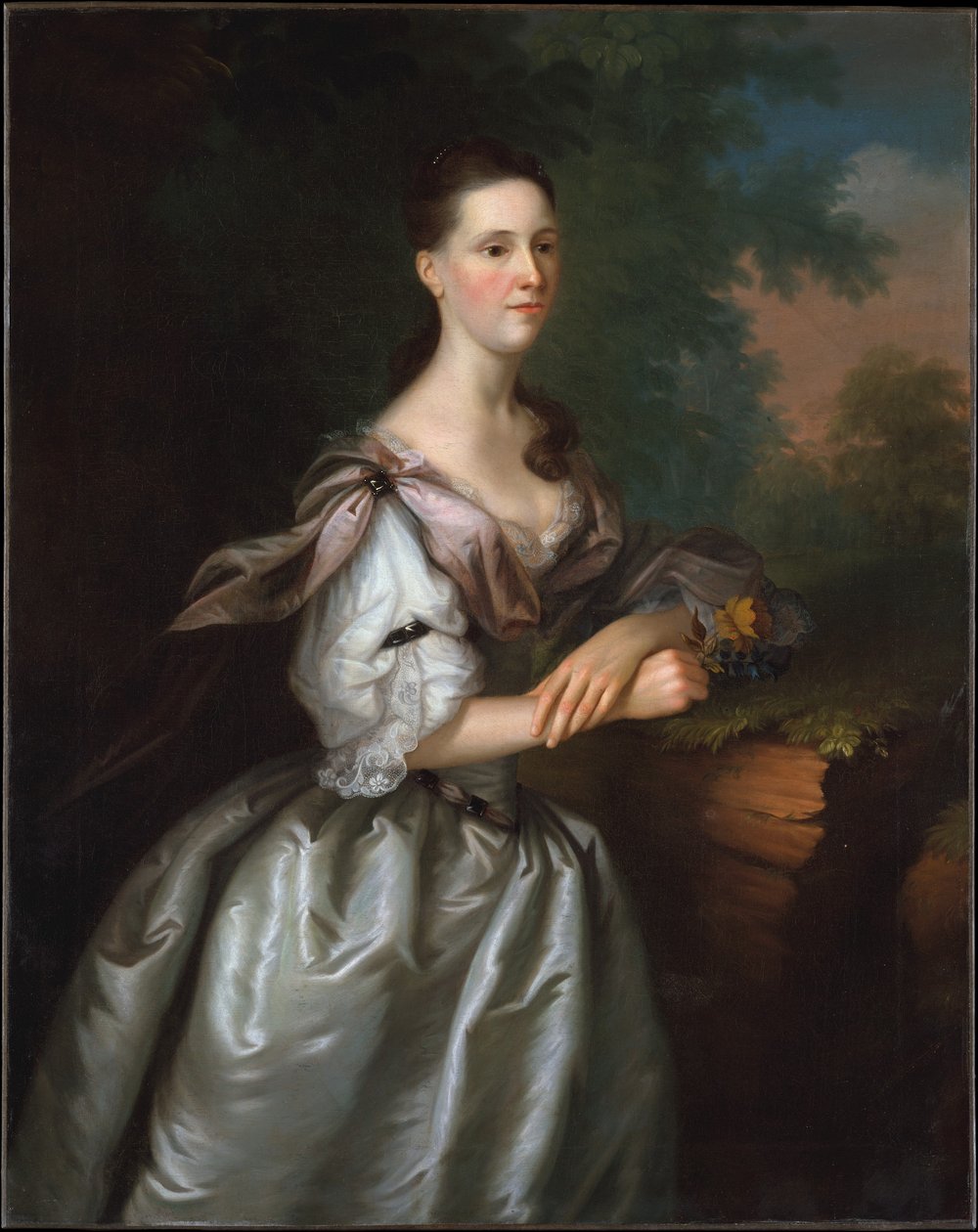 Porträtt av fru Samuel Cutts av Joseph Blackburn av Joseph Jonathan Blackburn