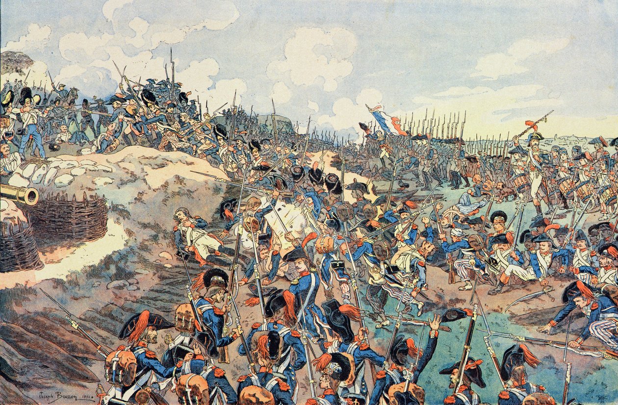 Slaget vid Jemmapes, 6 november 1792, 1892 av Joseph Charles Beuzon