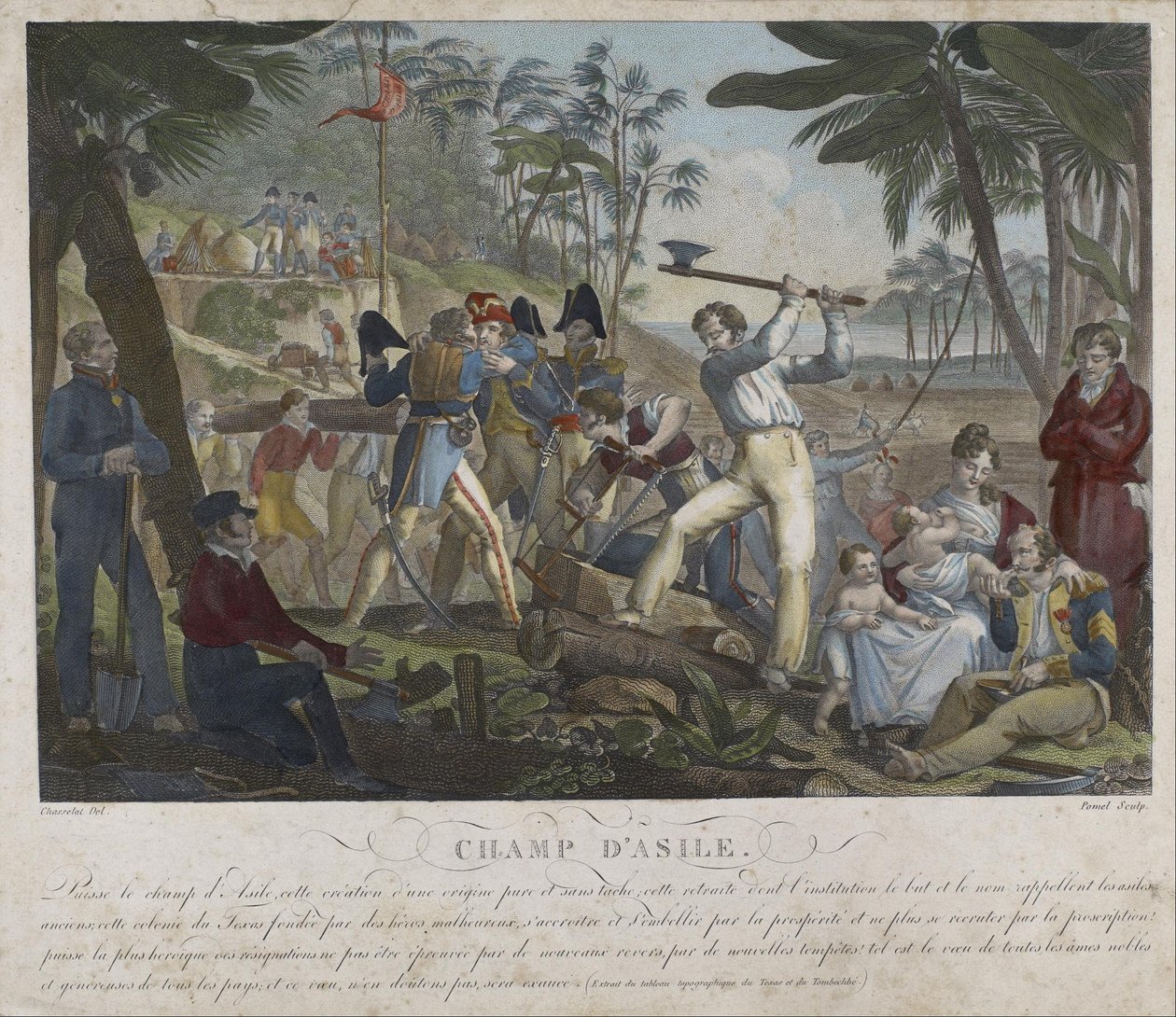 Champ dAsile av Joseph Claude Pomel