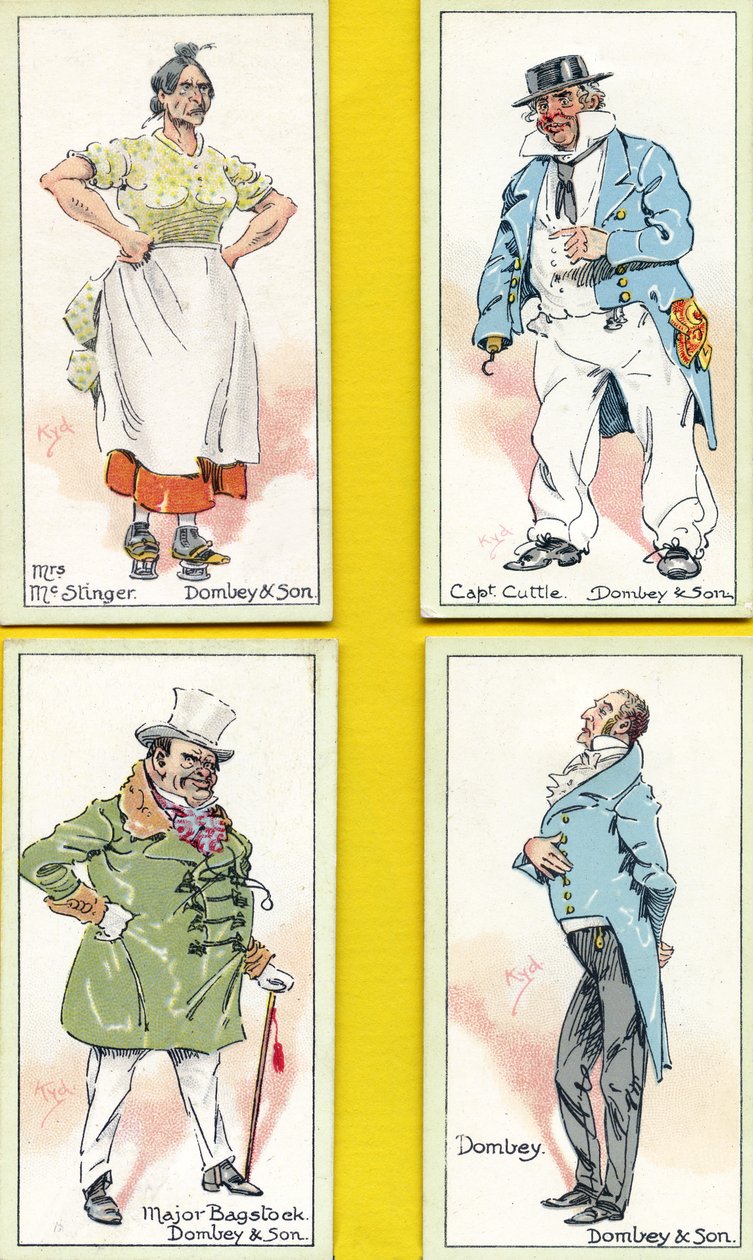 Karaktärer från "Dombey and Son", av Charles Dickens, 1923 av Joseph Clayton Clarke