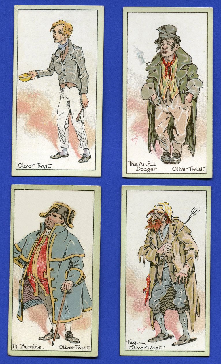 Karaktärer från "Oliver Twist" av Charles Dickens, 1923 av Joseph Clayton Clarke