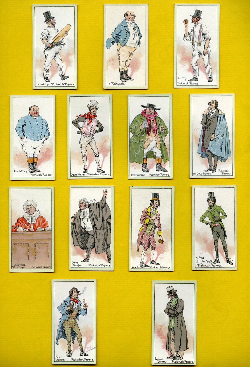 Karaktärer från "Pickwick Papers", av Charles Dickens, 1923 av Joseph Clayton Clarke