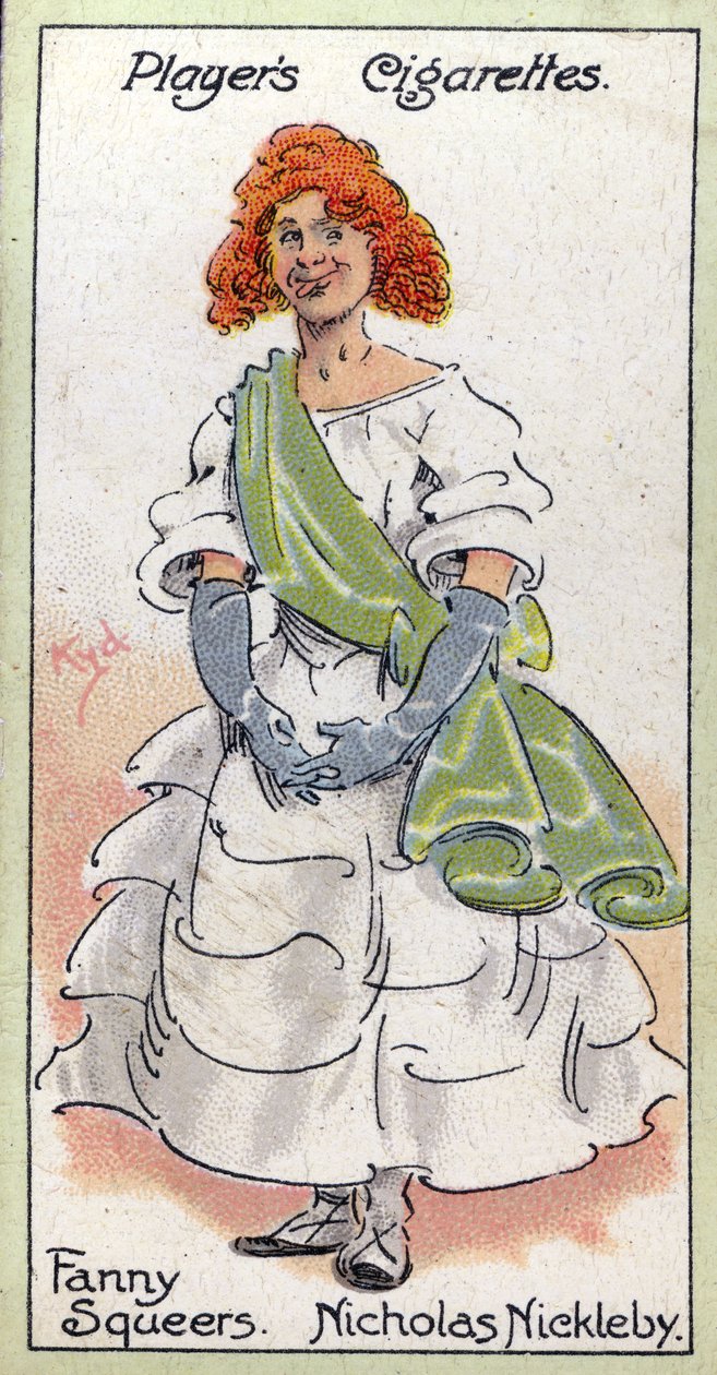 Fanny Squeers, från "Nicholas Nickleby", 1923 av Joseph Clayton Clarke