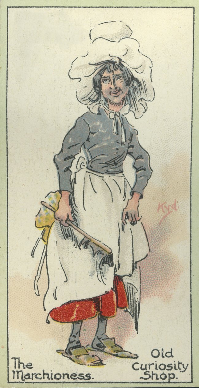 Marskalkinnan, från "The Old Curiosity Shop", av Charles Dickens, 1923 av Joseph Clayton Clarke