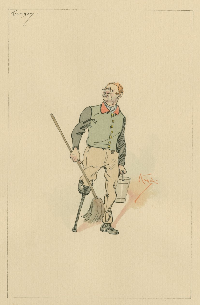 Tungay, ca 1920-talet (penna och bläck med wc på papper) av Joseph Clayton Clarke