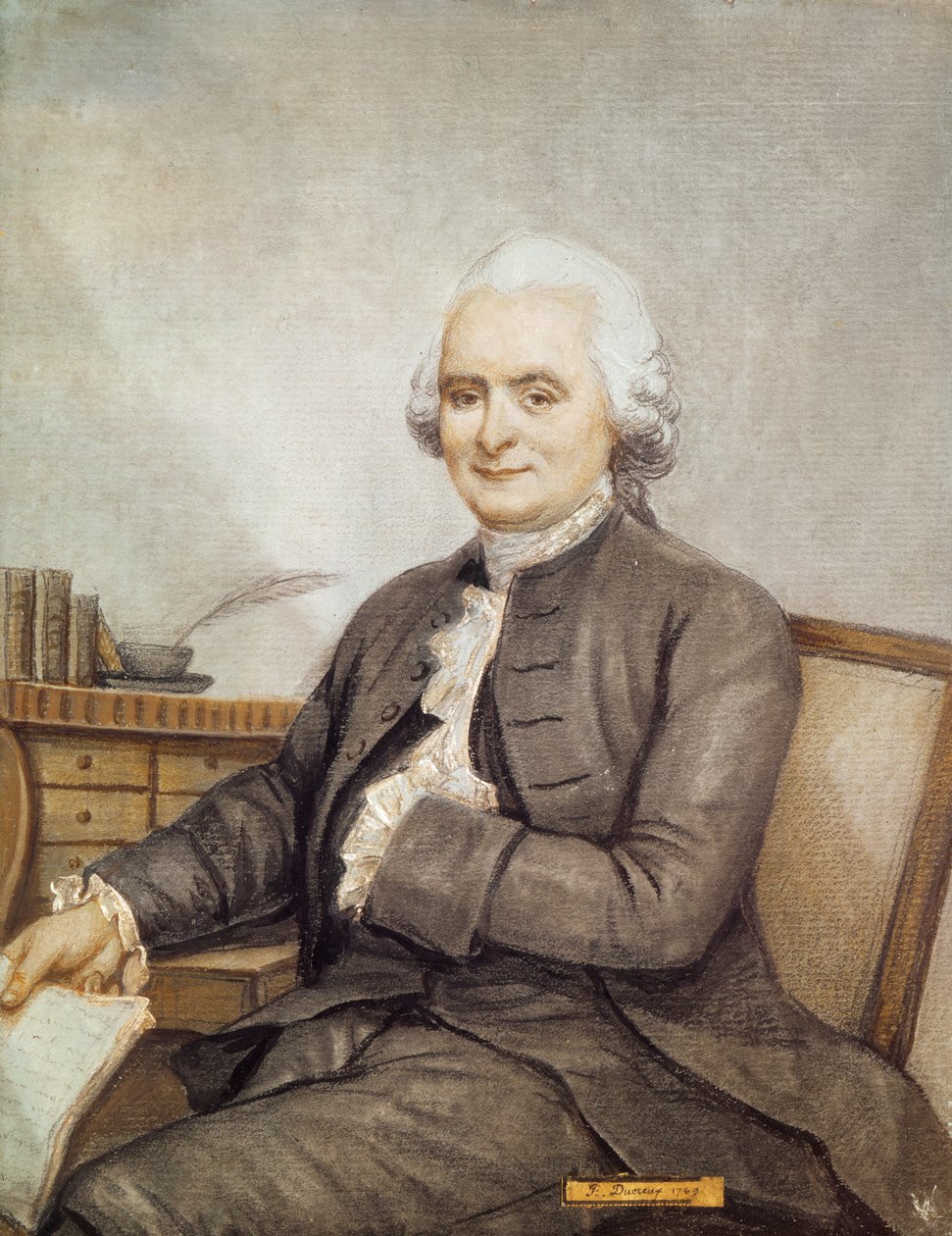 Porträtt av Delille, 1769 (pastell på papper) av Joseph Ducreux