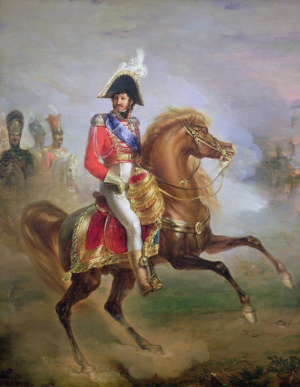 Joachim Murat (1767-1815) till häst, 1814-15 av Joseph Franque
