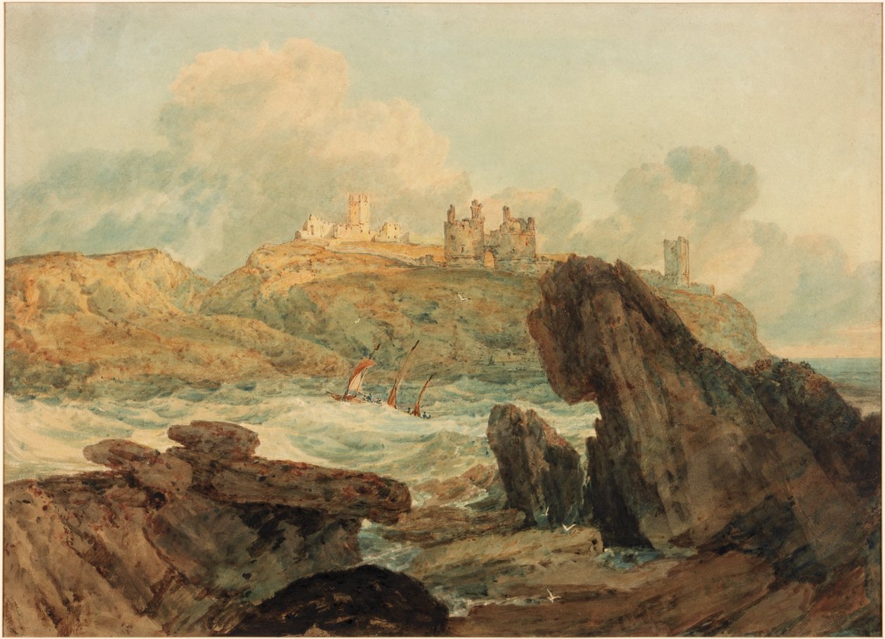 Dunstanburgh Castle (kroppsfärg) av Joseph Mallord William Turner