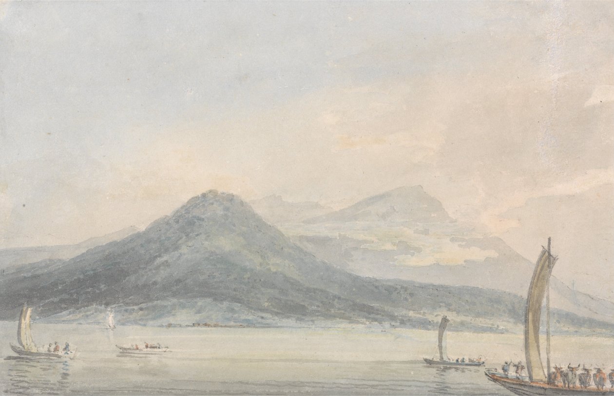 Från Isola Borromena, Lago Maggiore av Joseph Mallord William Turner