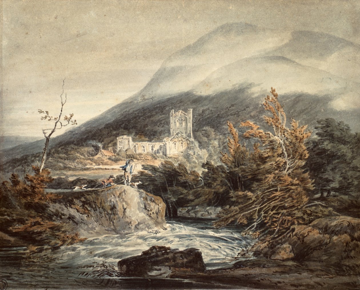 Llanthony Abbey, Monmouthshire av Joseph Mallord William Turner