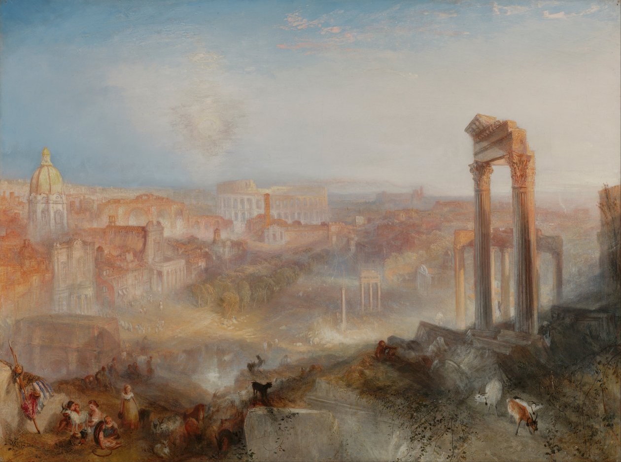 Modern Rome-Campo Vaccino av Joseph Mallord William Turner