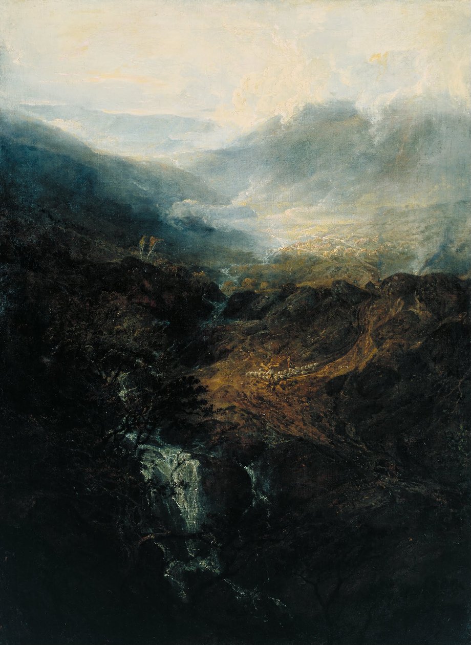 Morning amongst the Coniston Fells, Cumberland av Joseph Mallord William Turner