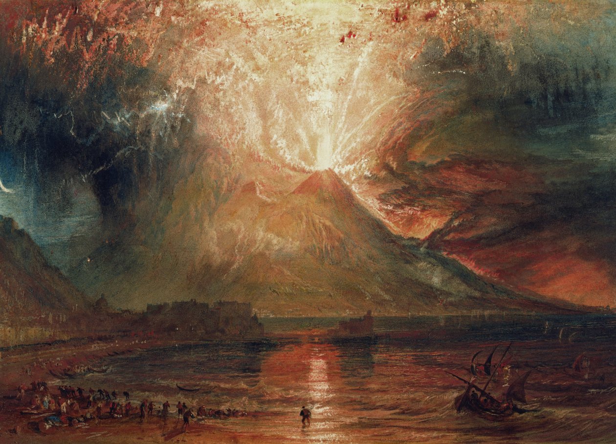 Vesuvius i utbrott, 1817 av Joseph Mallord William Turner