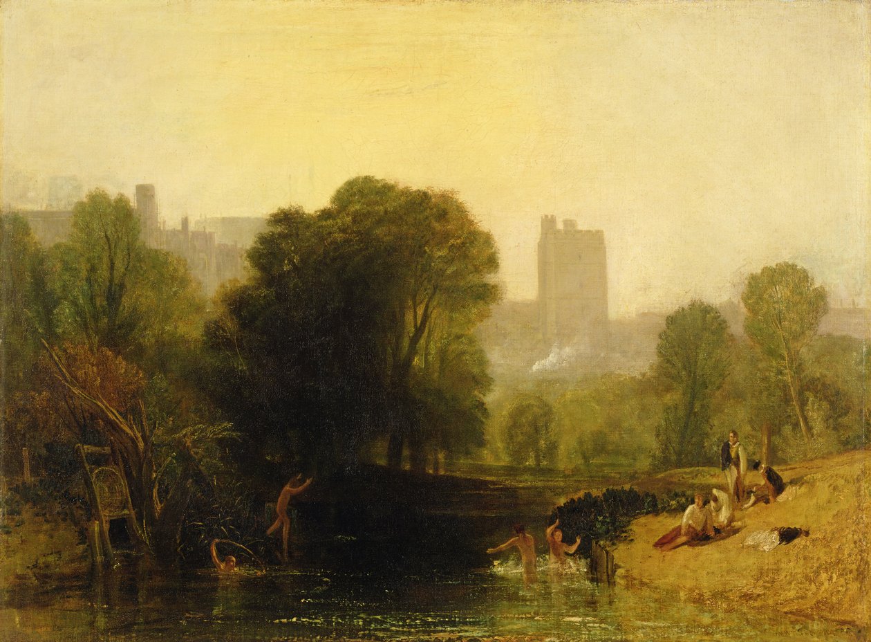Nära Thames Lock, Windsor, ca 1809 av Joseph Mallord William Turner
