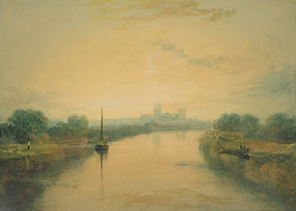 Vid floden Ouse av Joseph Mallord William Turner