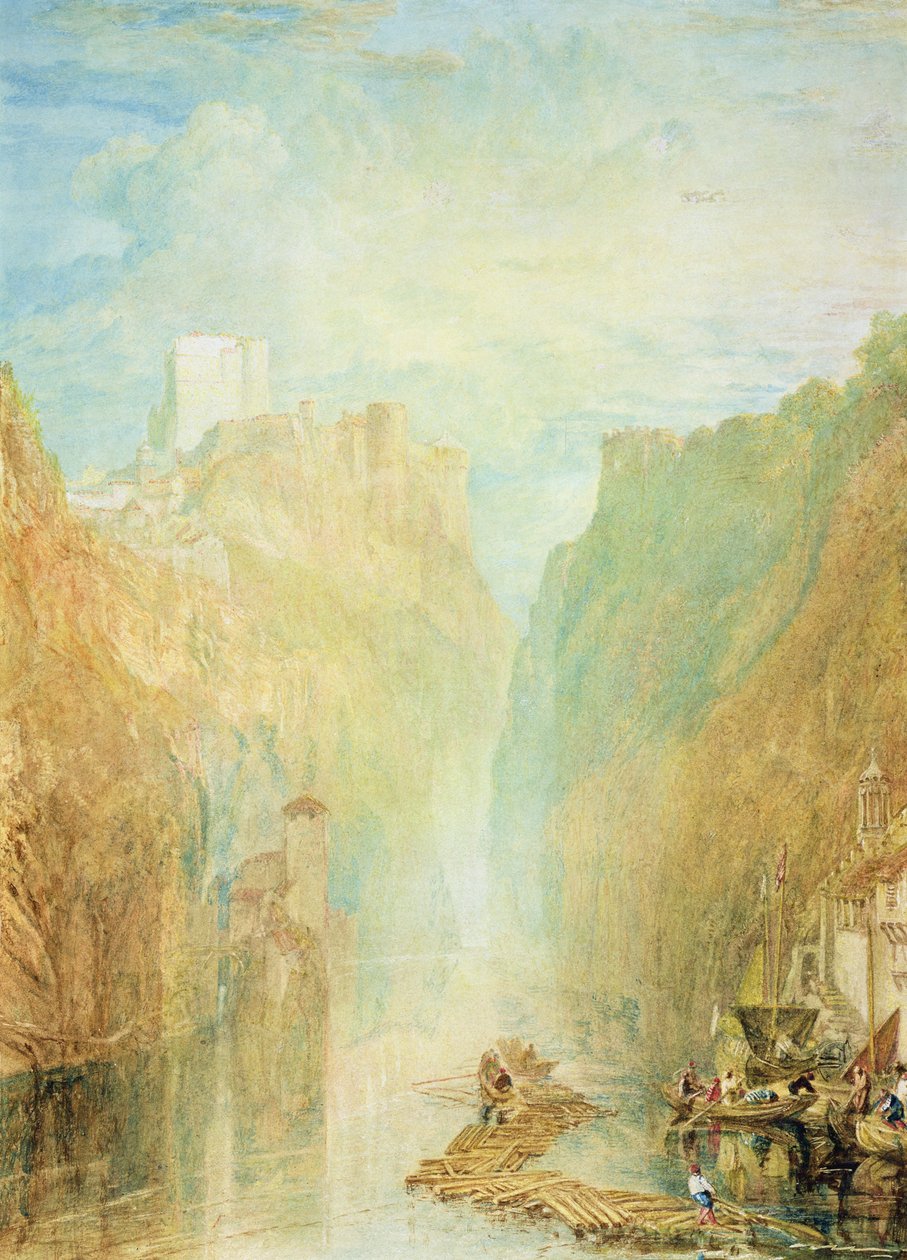 På övre Rhen, c.1820 av Joseph Mallord William Turner