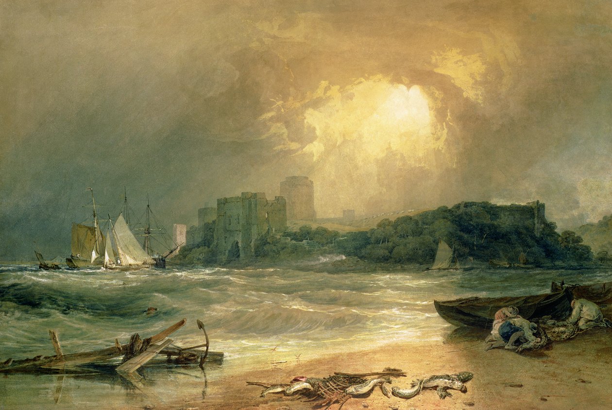 Pembroke slott av Joseph Mallord William Turner